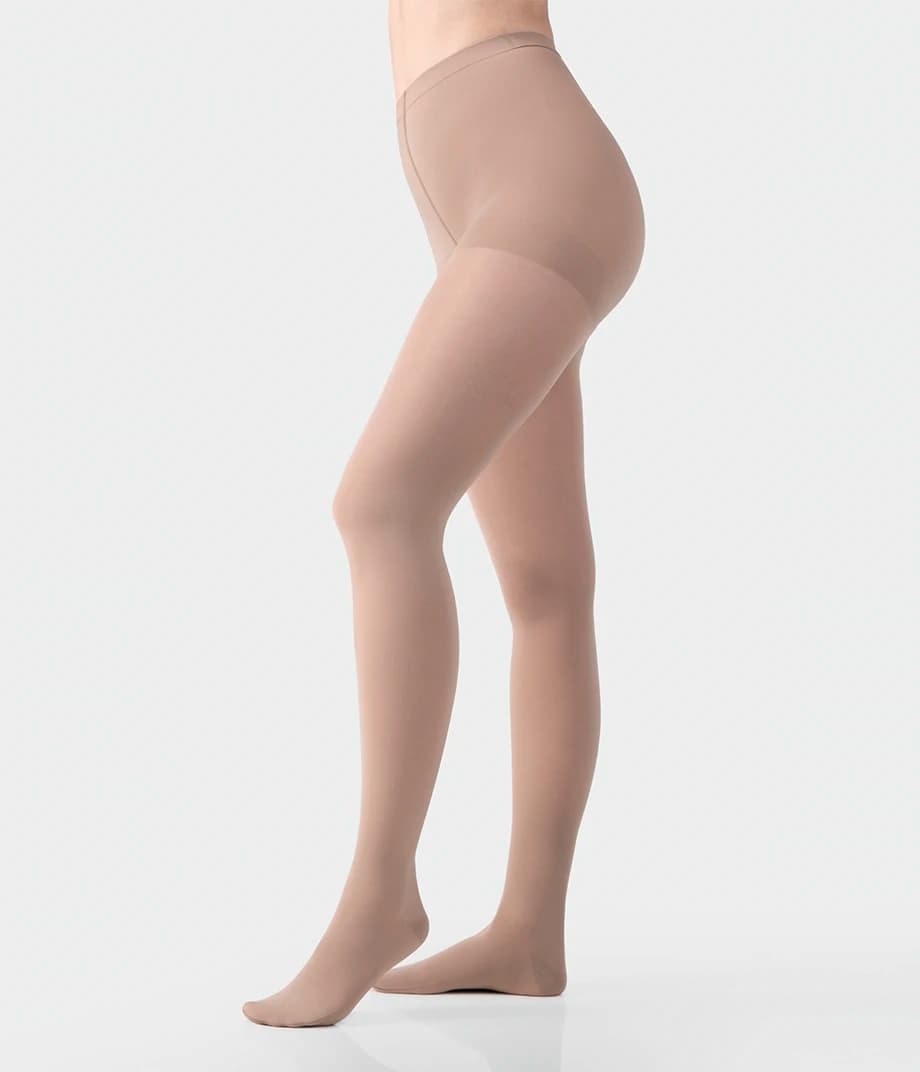 Juzo Inspiration Compression Stocking AT | Semi Transparent Sheer Pantyhose | CCL 1 - Open Toe